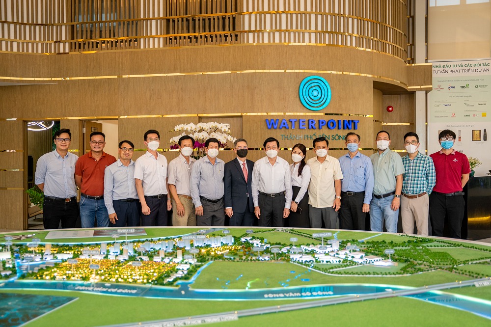 Nguyên chủ tịch nước Trương Tấn Sang thăm dự án khu đô thị Waterpoint Long An