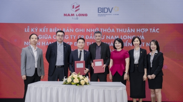 Nam Long và ngân hàng BIDV ký kết biên bản ghi nhớ thỏa thuận hợp tác