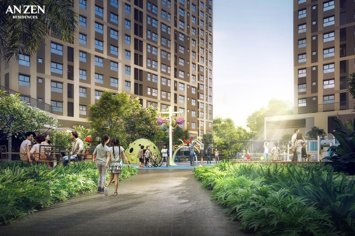 The amenity design at An Zen Residences prioritizes human well-being, setting a new standard for sustainable living.