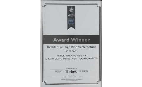 Award Winner -Residential High Rise Architecture Vietnam