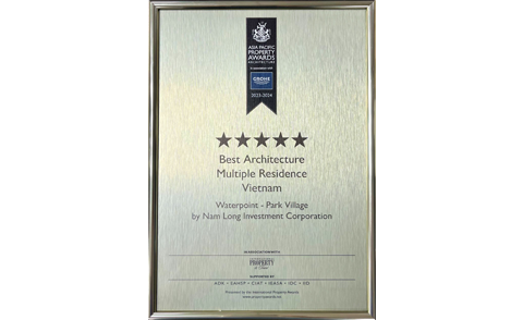Waterpoint - Park Village - Best Architect Multi Residences 2023 - 2024 - Asia Pacific Property Awards