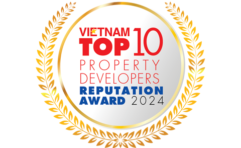 Ranked #2 Vietnam Top10 Property Developers Reputation Award 2024