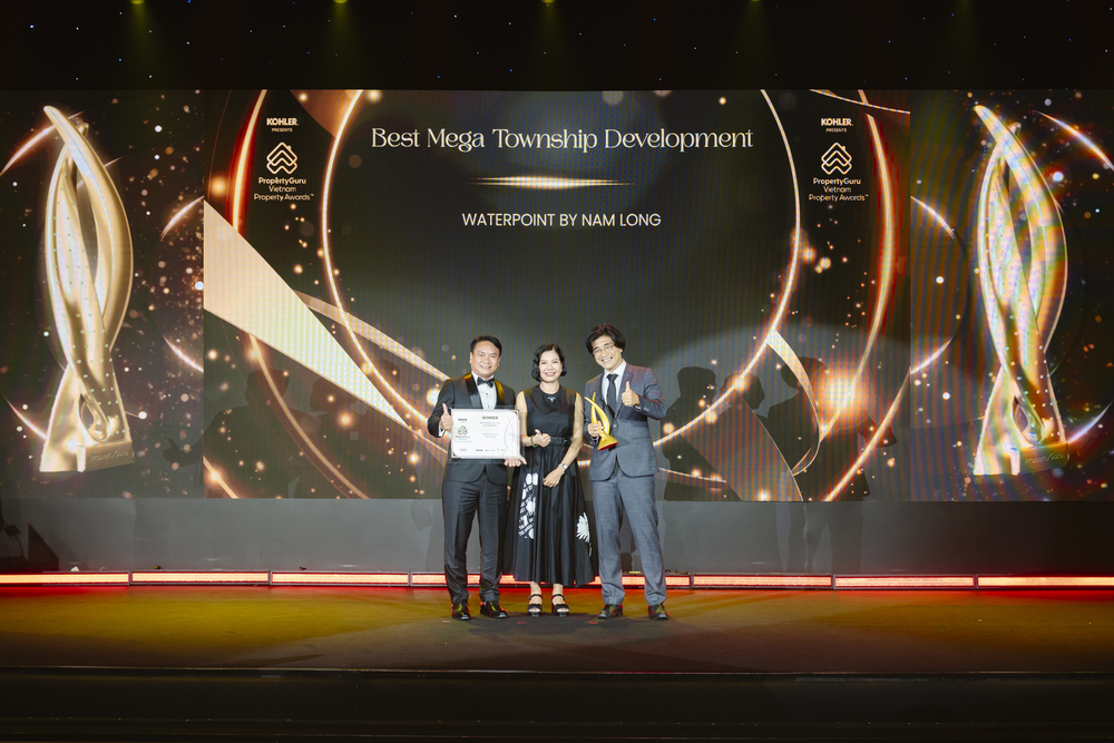 Waterpoint vừa được xướng tên tại PropertyGuru Vietnam Property Awards 2026: Khi tầm nhìn quy hoạch hóa thành sức sống thực