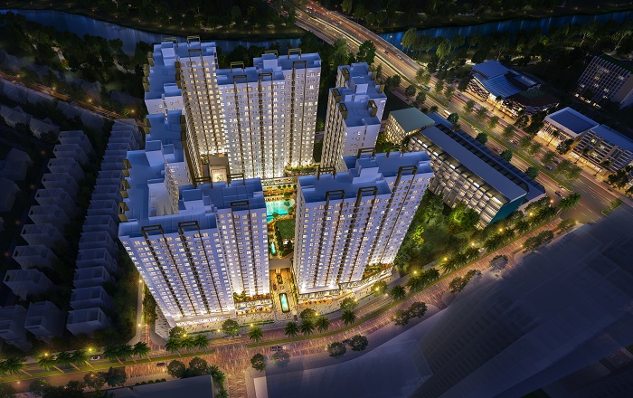 Hình phối cảnh dự án Akari City Bình Tân Võ Văn Kiệt
