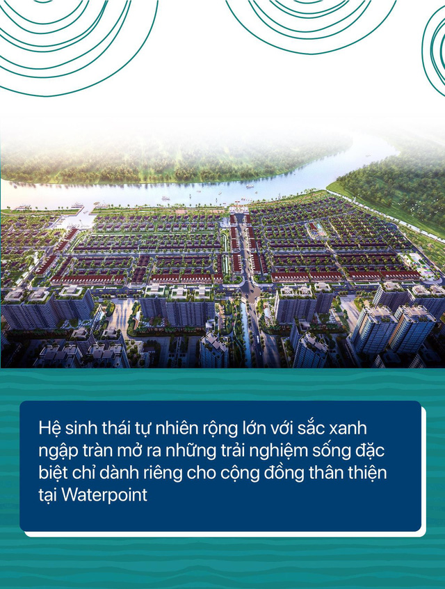 Waterpoint Long An là “thành phố bên sông” được bao phủ bởi thiên nhiên